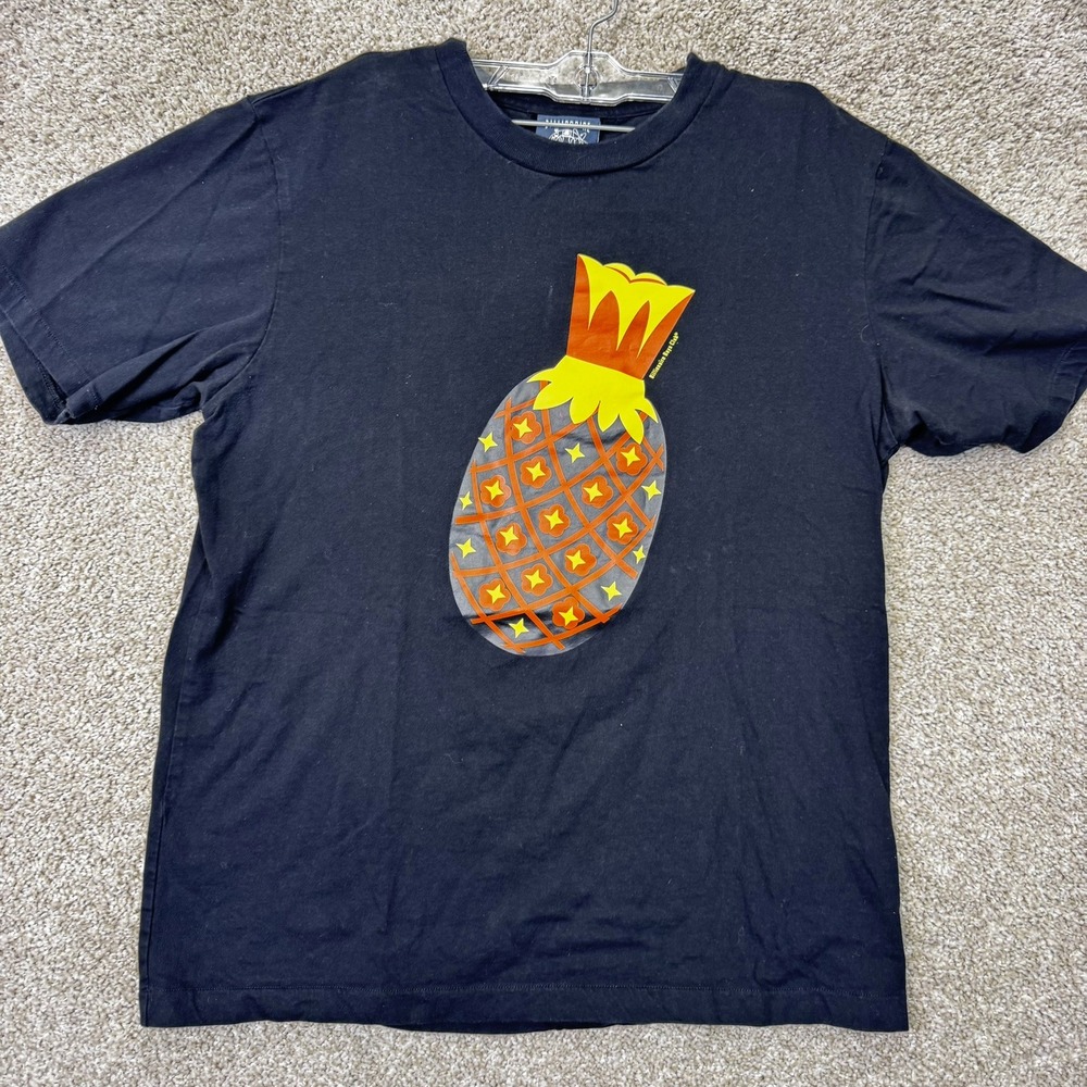 Billionaire Boys Club T-Shirt Mens M Pineapple Graphic Black Short Sleeve EUC